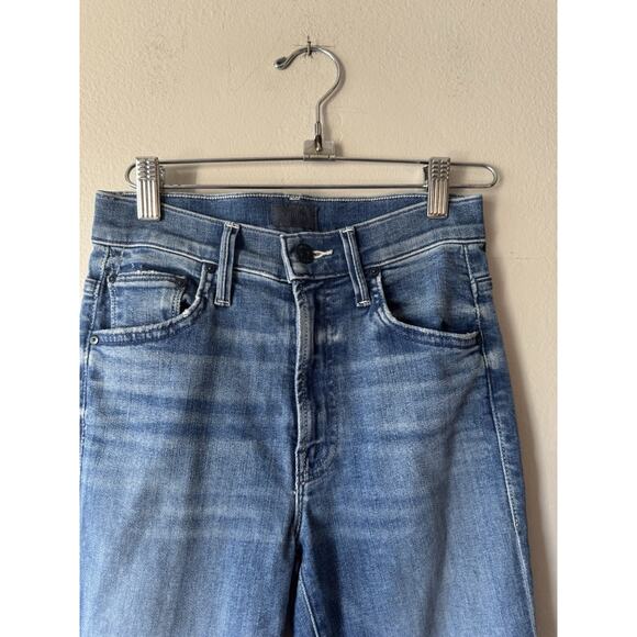 MOTHER The Insider Crop Step Fray Jeans Women’s Size 23 Sorry I'm Staring - Picture 3 of 12